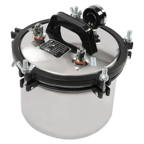2.11gal/ 8.5qt Safety Stainless Steel Autoclave Steam Sterilizer Dental Equipment Sterilization Medical Sterilizer 8L