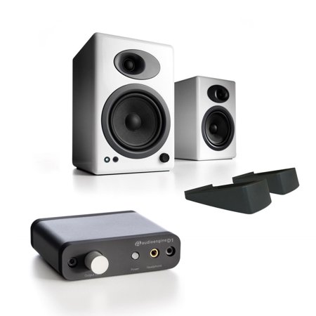 audioengine a5+ classic speakers w/ stands & d1 24-bit dac w/ headphone