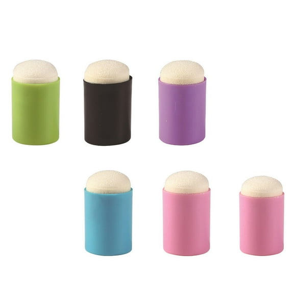 Milisten 6Pcs Household Sponge Dauber Assorted Color Multi Function Finger Dauber for Painting and Drawing