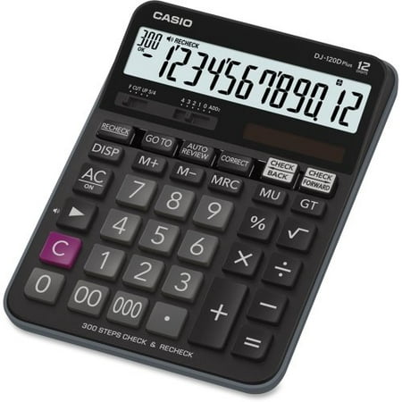 DJ120D Desk Top Calculator, Operations/Functionality:Go To,Memory,Correct,Mark Up,GT Memory,Percentage,Back Space,Square Root,150 x Steps Check,Review & Auto.., By
