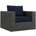 thumbnail image 5 of Modern Contemporary Urban Design Outdoor Patio Balcony Ten PCS Sectional Sofa Set, Navy Blue, Rattan, 5 of 9