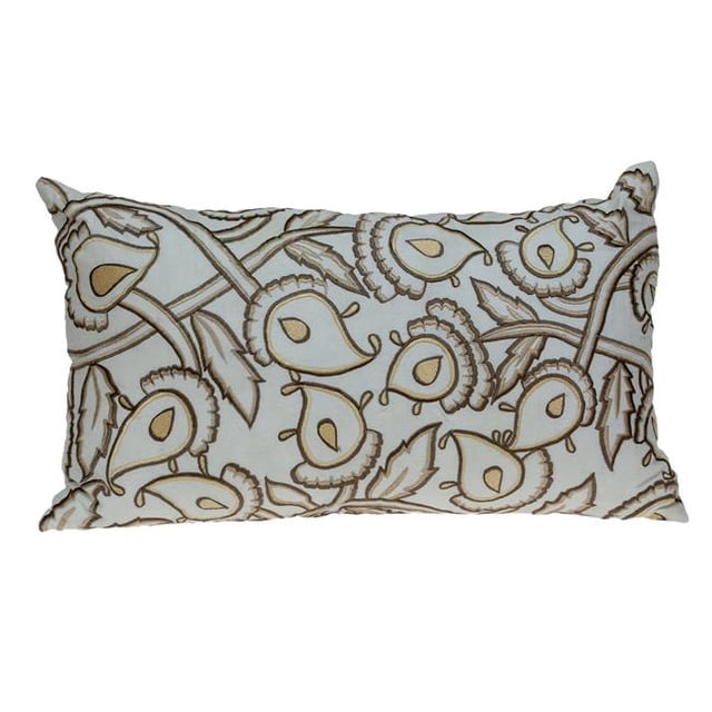 Parkland Collection PILF21015C Celeste Coussin d'Appoint Blanc