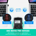 thumbnail image 3 of Wireless Mouse,2.4G Wireless Mouse 6 Buttons Rechargeable Mobile Optical Mouse with USB Nano Receiver,3 Adjustable DPI Levels,Colorful LED Lights for Notebook,PC,Computer-Black, 3 of 6