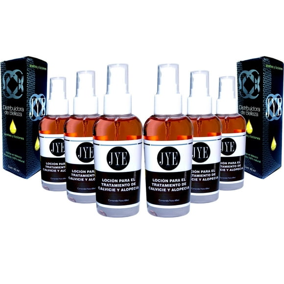 6 Lociones para Tratamiento de Calvicie JYE Natural