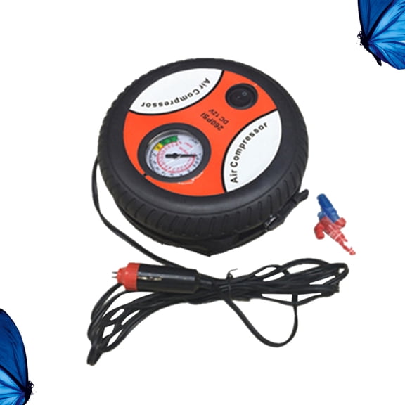MOKKHNB Portable Inflator Pump Red PP For Home Use 1 Set