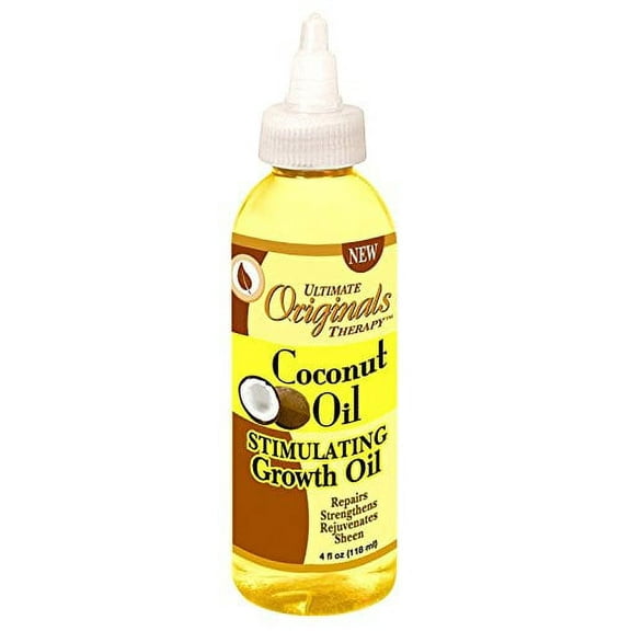 Africa's Best Ultimate Organic Coconut Oil Stimulating Growth Oil, 4 Ounce (UOCO)