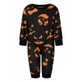 thumbnail image 2 of EYIIYE Halloween Pajamas Family Set, Ghost Print Short Sleeve T-shirt with Grimace Print Pants Sleepwear Loungewear, 2 of 5
