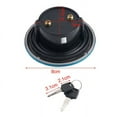 thumbnail image 2 of Huanke-1pc New Motorbike Gas Lid Fuel Tank Cap Cover W/Key Lock Set #GN250125H For ATV Quad For Suzuki Motorcycle Front Fuel Tank Cover, 2 of 11