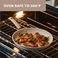 thumbnail image 5 of Farberware TrueCook 12.25-Inch Ceramic Nonstick Frying Pan, Dishwasher and Oven Safe, Taupe, 5 of 16
