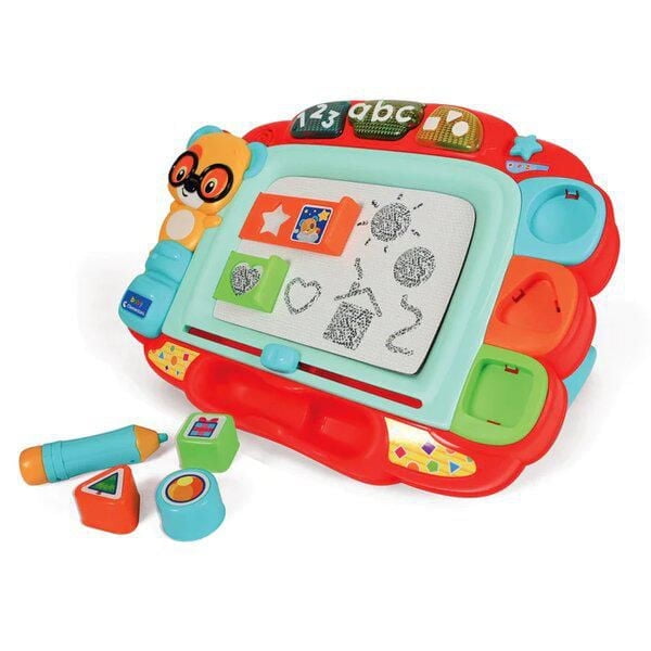 Clementoni Baby Interactive Magnetic Easel for Toddlers-Ages 18 Months Plus,
