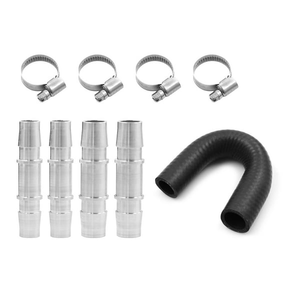 Engine Heater Core Bypass Kit with 5/8'' 3/4'' Hose Compatible with Most Common Heater Hoses