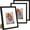 Black, variant on 5x5 Picture Frame Set of 3, Photo Frame for Wall Mounting or Tabletop, Engineered Wood with Shatter Resistant Plexiglass, Black