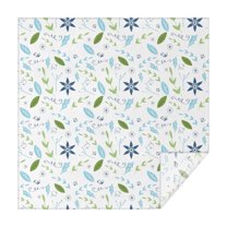 42x42 Inch Waterproof Square Tablecloth, Thickened Polyester Table Cover for Dining & Parties, Floral Print