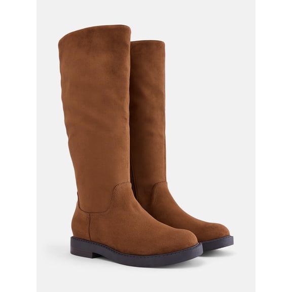 No Boundaries Women's Tall Flat Boots