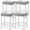 Gray, variant on JOINSUN Set of 4, Bar Stools 24 Inch - Stylish Counter Height Chairs, With Metal Bases and PU Leather Seats, For Kitchen Island, Gray