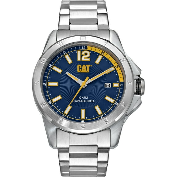 Caterpillar Men's Stainless Steel Men's Wristwatch, Blue YW.141.11.637