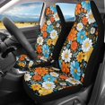 thumbnail image 2 of ZIATUBLE Hippie Flower Car Front Seat Covers Universal High Back Design Front Seats Only Auto Accessories Protectors Decor 2 Pcs Bucket Seat Cover Fit Most Cars Sedan Truck SUV Van, 2 of 7