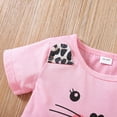 thumbnail image 3 of mgoYE Baby Girl Clothes 6-9 Months Toddler Girl Clothes Cartoon Animal Print Short Sleeve Top+Pants Outfits Girl Spring and Summer 2-Piece Set 18 M-6T(Red,4-5 Years), 3 of 4