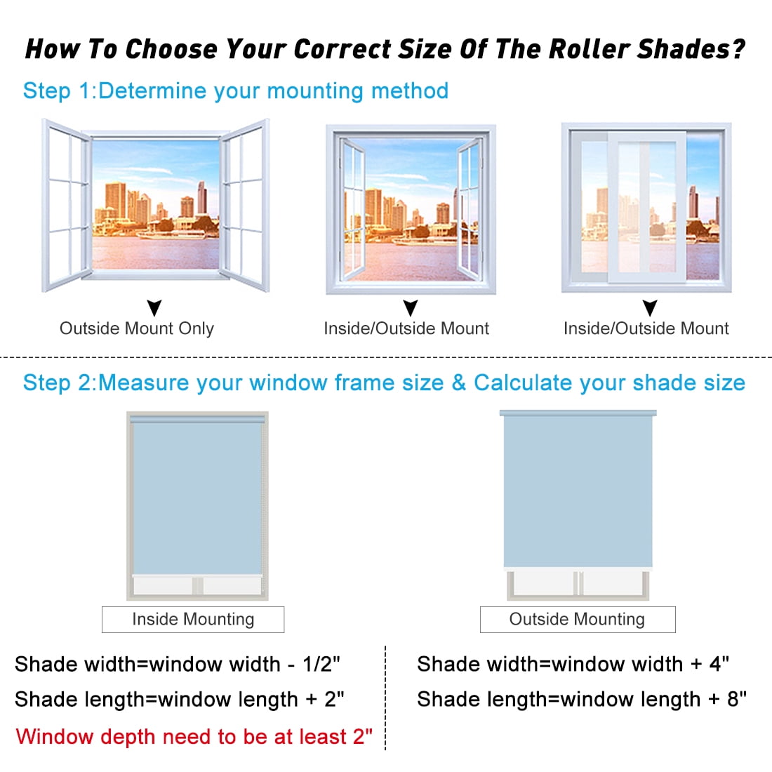 Keego 100% Blackout Roller Blinds for Window Cordless Privacy Bedroom Shade Easy to Install UV Protection Blinds for Office and Home (Ivory, 28"W×42"H)