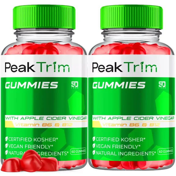 PeakTrim ACV Gummies - Boost Energy and Support Weight Management (2 Pack)