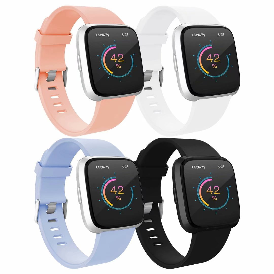 Adepoy - AdePoy For Fitbit Versa Strap bands, Adjustable TPU Replacement Sport Accessory