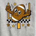 thumbnail image 3 of Instant Message - Football And Goalpost - Toddler & Youth Crewneck Fleece Sweatshirt, 3 of 6