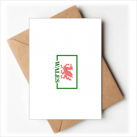 Dragon Flag Welsh Box Art Deco Fashion Greeting Cards You are Invited Invitations