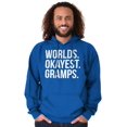 thumbnail image 4 of Worlds Okayest Gramps Relative Family Hoodie Hooded Sweatshirt Men Brisco Brands S, 4 of 5
