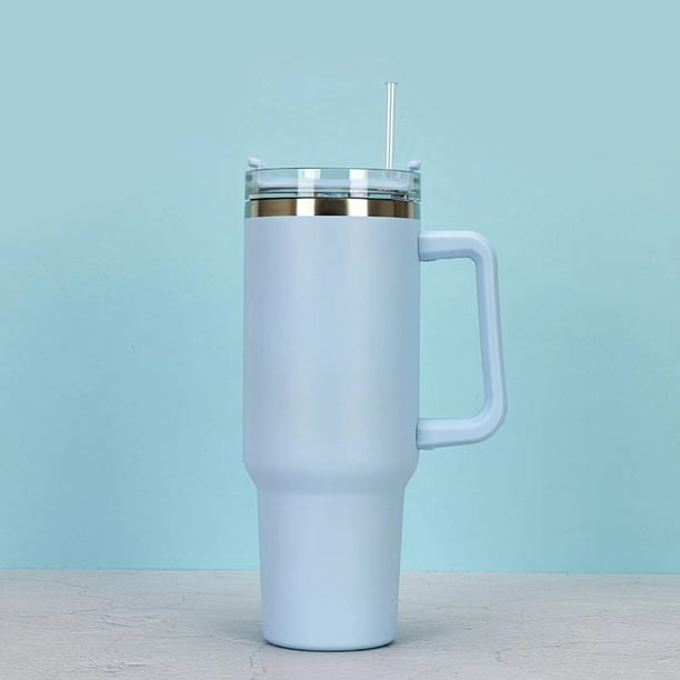 WQZY 40 oz tumbler with handle and straw lid | reusable insulated ...
