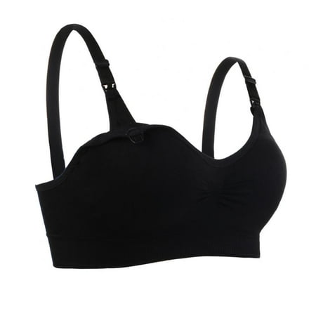 

Xmarks Womens Nursing Bra for Breastfeeding Breathable Soft Seamless Clip Down Push Up Padded Maternity Bra