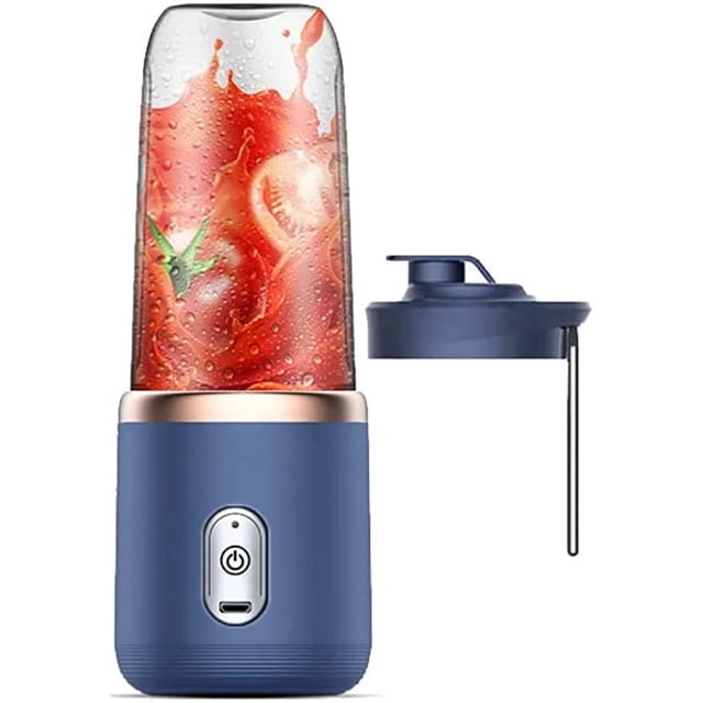 Licuadora eléctrica de 6 cuchillas, mini batidora de frutas, extractor de jugos, exprimidor de frutas con carga USB
