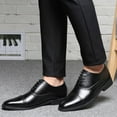 thumbnail image 6 of HaoXianJian Fashion Mens Casual Shoes for Men's Leather Loafers Boats Dress Driving Men Big Size Wide Summer Breathable Walking Work Office Business Male Modern Leather Shoes for Men, 6 of 8