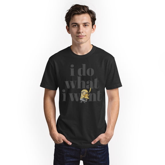 Men's Despicable Me 3 Minion Do What I Want Graphic Tee Black Medium