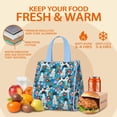 thumbnail image 5 of Dog with Pioneer Flower Insulated Lunch Bag for Women & Adults,Large Portable Soft Cooler Lunch Bag,Thermal Food Storage Tote with Pearl Cotton,8.66L,8.75x5.75x9.5 Inch, 5 of 6