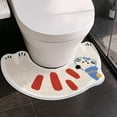 thumbnail image 5 of Toilet Rugs U Shaped Washable – 26" x 15" Plush Fur Bath Mat, Non Slip Absorbent for Bathroom Floor, 5 of 8