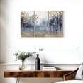 thumbnail image 3 of Elephant Stock Speckled Blue Forest I Wall Art - Horizontal Multi Panel Canvas - Living Room Wall Decor - Nature Multi Panel - Brown And Blue Decor - 33" x 20", 3 of 8