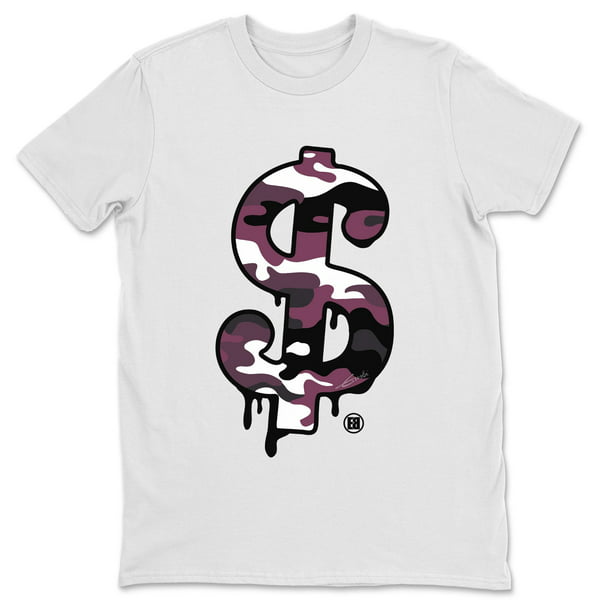 Kikker Van storm Snoep Dollar Camo T-Shirt Jordan 4 PSG Sneaker Match Tee - AJ4 Paris Saint Germain  (White / 6X-Large) - Walmart.com
