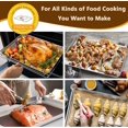 thumbnail image 4 of Baking Sheet and Rack Set, P&P CHEF Stainless Steel Cookie Sheet Baking Pan Tray with Cooling Rack, Rectangle 16''x12''x1'', Healthy & Dishwasher Safe, 4 of 7