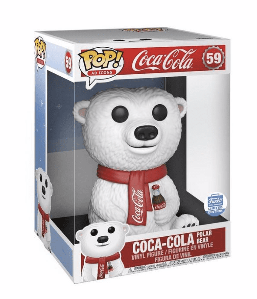 overdrive kan ikke se eksegese Funko POP Ad Icons: Coca-Cola Polar Bear 10-inch Funko Pop Vinyl New With  Box - Walmart.com