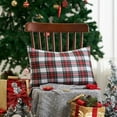 thumbnail image 2 of Christmas Pillow Covers 12x20 Set of 2 Buffalo Plaid Striped Christmas Pillow Red and White Christmas Decorations Throw Pillow Cover for Living Room Couch Sofa, 2 of 6