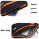 thumbnail image 4 of Riñonera para exterior Riñonera de viaje de poliéster impermeable de gran capacidad MFZFUKR BST3040423-3, 4 of 5