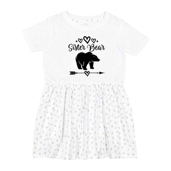 Inktastic Sister Bear Native Arrow Girls Toddler Dress