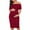 Wine, variant on OGLCCG Women's Maternity Dress Off Shoulder Ruffle Sleeveless Bodycon Dress for Baby Shower Solid Color Soft Pregnancy Dress