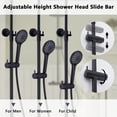 thumbnail image 5 of CASAINC 3-Spray Patterns 9 in. Thermostatic Rain Shower Faucet Wall Mount Dual Shower Heads with Spot Resist in Matte Black, 5 of 10