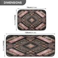 thumbnail image 3 of 2-Piece Kitchen Rugs Set Non-Slip Mats Carpet Floor for Kitchen, Bathroom (19.7"x27.6" & 19.7"x47.2") Retro Style Shape Pattern, 3 of 7
