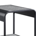 thumbnail image 2 of Mesa auxiliar Benzara Ish de 21 pulgadas, madera moderna, gris y negro, 2 of 5