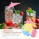thumbnail image 3 of 100 palillos de papel con forma de flor para cóctel, para bebidas, pasteles, postres y frutas., 3 of 7