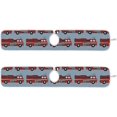 thumbnail image 3 of Coolnut Hand Drawn Fire Trucks 2PCS Faucet Absorbent Mat Kitchen Faucet Sink Splash Guard Microfiber Cloth Faucet Splash Catcher Water Absorbent Mat, Faucet Mat for Kitchen Sink 14x5in, 3 of 7