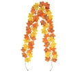 thumbnail image 2 of HomeKingdee Fall Maple Leaves Garland, Party Joy Artificial Maple Leaf Autumn Garland Hanging Fall Vines Table Decorations Front Door Fall Decor Thanksgiving Decorations Decor, 2 of 6
