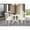 Linen White, variant on East West Furniture 5 Piece Dublin Dining Room Set - Linen White